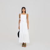 The Minke Maxi Dress in White