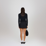 The Alias Mini Skirt in Black