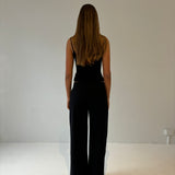 The Low Waisted Bianca Pant in Black