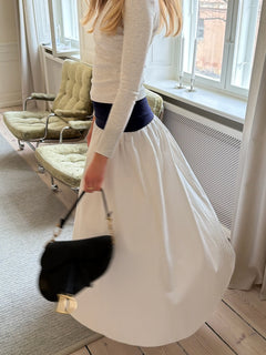 Mimi maxi in Navy and White
